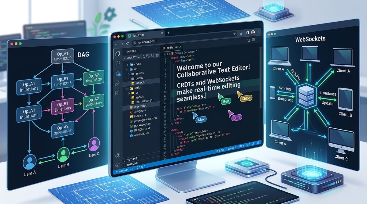 How to Build a Collaborative Text Editor with CRDTs and WebSockets