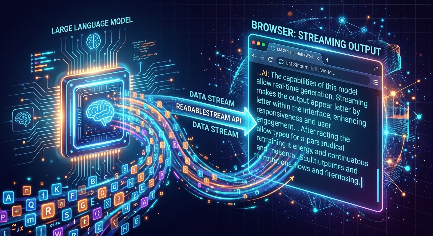 Streaming Language Model Output in the Browser Using ReadableStream