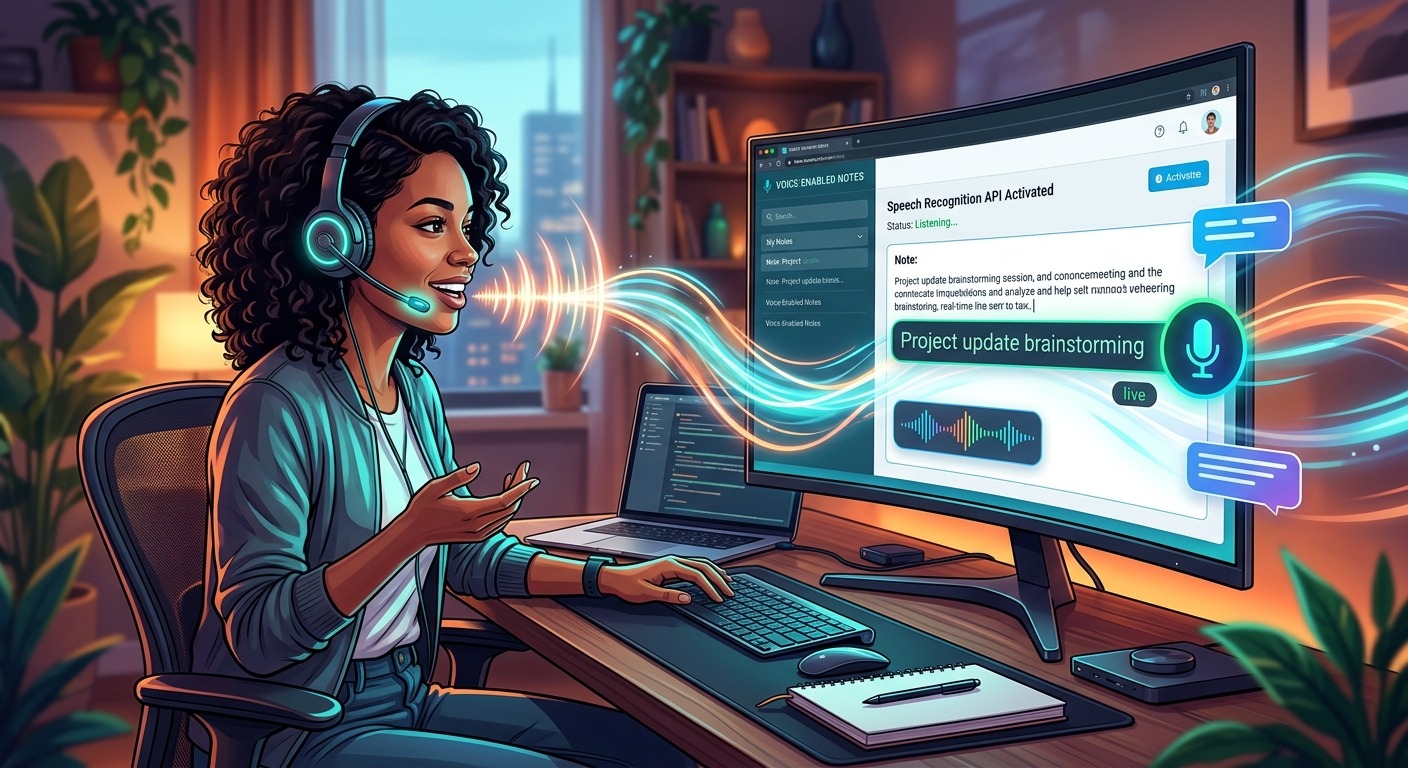 Adding Real-Time Voice Input to Web Apps with the Speech Recognition API